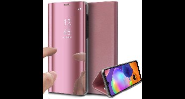 Hoesje geschikt voor Samsung Galaxy A31 - Book Case Spiegel Roségoud