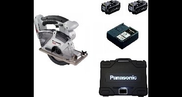 Panasonic EY45A2LJ2G 14,4-18V Li-Ion accu cirkelzaag set (2x 5.0Ah accu) in systainer - 135mm