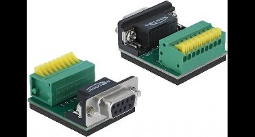 Seriële RS232 connector 9-pins SUB-D (v) - 9-pins Terminal Block / klemmen