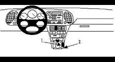 Brodit ProClip houder geschikt voor Saab 900 1994-1998 / 9-3 1998-2002 Console mount