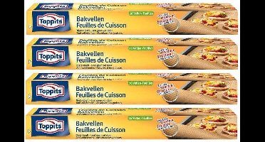 Toppits bakpapiervellen pak met 4 stuks