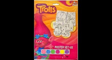 Trolls Poster Art Set - Waterverf