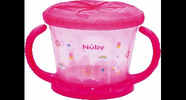 Nûby - Koekendoosje - "Snack keeper" - Roze - 12m+