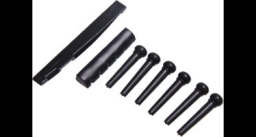 Hiden - Guitar Bridge Pins - Gitaar onderdelen - Gitaar accessoires - Hobby & Muziek - Zwart