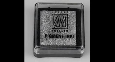 MIST007 Stempelkussen pigment inkt zilver - Nellie Snellen - small silver - zilveren stempelinkt