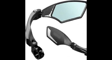 Mirage Luxe Fietsspiegel Rechts - Licht Dimmend Glas - Voor Speed Pedelec / Elektrische Fiets