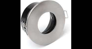 PURPL Inbouwspot GU10 armatuur - Incl. GU10-fitting - IP65 Waterdicht - Rond - Aluminium - RVS