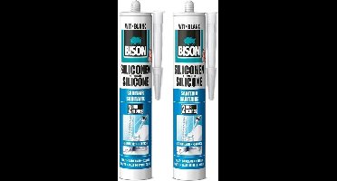 Bison Siliconenkit Sanitair - 2 stuks