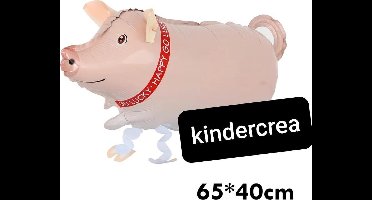 wandelende ballon Airwalker varken