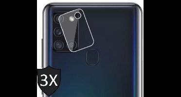 Camera Screenprotector geschikt voor Samsung A21s - 3x Screen Protector Glas