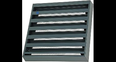Muurrooster 225mm X 225mm Renson 431 RAL7016 Antraciet Grijs