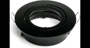 PURPL Inbouwspot GU10 armatuur - Incl. GU10-fitting - IP20 Stofdicht - Kantelbaar - Zink - Zwart