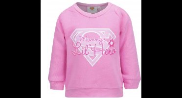 Supergirl sweater Mommy's Lil'Hero roze 68