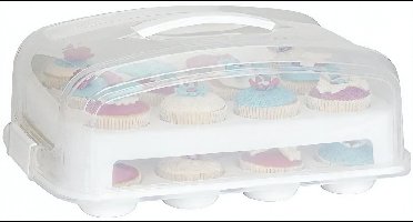 Patisse Cupcake Bewaardoos 39 X 13 Cm Transparant