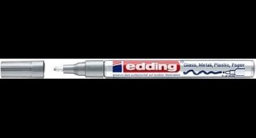 Viltstift edding 751 lak rond 1-2mm zilver | Omdoos a 10 stuk | 100 stuks