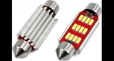 Dome - 41mm LED - CANBUS - 12SMD - 4014 - 12/24V - 2 stuks