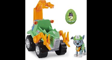 PAW Patrol Dino Rescue - Rocky met verrassingsdinofiguur - Speelgoedvoertuig met actiefiguur