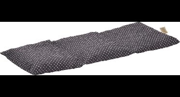 Kersenpitje Cervico 50 x 20 cm | Lichtgrijs met Witte Bollen - Warmte Kussen - Opwarmbaar - Koud Warm Kompres