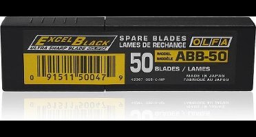 Olfa ABB-50 9mm breed reserve afbreekmes 50 stuks in dispencer.