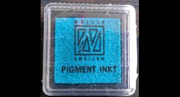MIST018 - Nellie Snellen Stempelkussen pigment inkt small - aqua - turquoise blauw