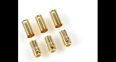 Castle Creations - Bullet stekkers 6.5mm - 3 st. Mannelijk + 3 st. Vrouwelijk