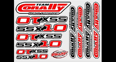 Team Corally - Stickersheet SSX-10 - Precut - 210x148mm - 1 pc