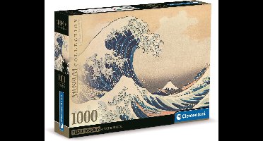 Clementoni - Puzzel - 1000 Stukjes - La Grande Onda van Hokusai - Puzzel Voor Volwassenen