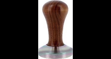 BaristaPro Koffie Tamper - Walnoot hout - Nonotech Flat Base - 58mm