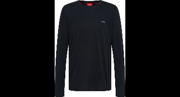 HUGO Derol222 Lange Mouwen Ronde Hals T-Shirt Heren - Black - M