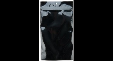Gripzakken Transparant/Zwart 12,7x20,8cm (100 stuks) | ziplock | gripzak