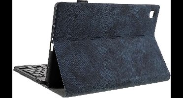 Just in Case Galaxy Tab A8 Vintage Bluetooth Keyboard Cover - QWERTZ - Blue