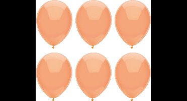 Haza Ballonnen verjaardag/thema feest - 200x stuks - perzik roze
