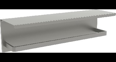 LOFT-GAME Tablet + Handdoekhouder Mat Grijs - hangend