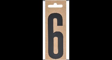 ProPlus Cijfer Etiket / Sticker "6" - Hoogte 10 cm