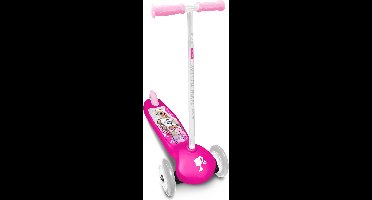 Mattel Barbie 3-wiel Kinderstep Voetrem Meisjes Roze/wit