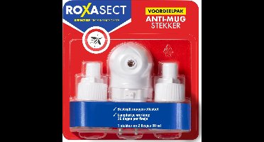 Roxasect Anti Mugstekker + 2 navullingen - 12 x - Voordeelverpakking
