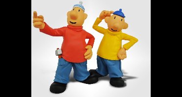 Buurman & Buurman -2 poppetjes - hard materiaal - 8cm - merk : TissoToys