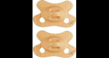 Difrax Natural Fopspeen - Newborn - Geel - 2 Stuks