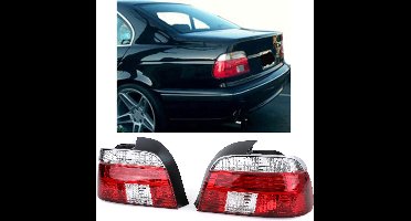 Passend Voor Bmw 5 Serie E39 Achterlichten Achterlicht Rood Wit Helder Kristal Sedan 1995 t/m 2000 LCI Look