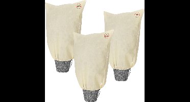 Gardebruk Plantenzak Hoes 3 Stuks - Ritssluiting 200x240 cm – Beige