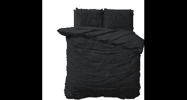 Sleeptime Teddy Dekbedovertrek - 200x200/220 + 2 kussenslopen 60x70 - Antraciet - Eenpersoons