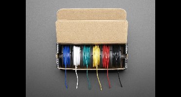 Hook-up Wire Spool Set - 22AWG Stranded-Core - 6 x 25ft Adafruit 3111