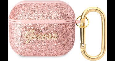 Guess Gitter Flakes Case - Apple Airpods 3 - Roze