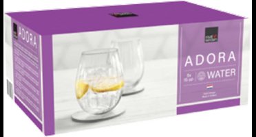 Royal Leerdam - Adora - Waterglazen - 6 stuks - 15 cl - Glazen - Waterglas