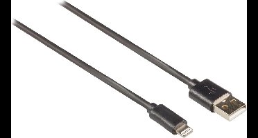 8-pins Lightning naar USB-A kabel - USB2.0 - tot 3A / zwart - 1 meter