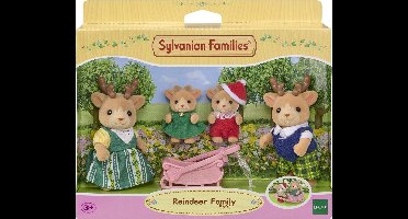 Sylvanian Families 5692 Families rendier- 4 fluweelzachte speelfiguren- arreslee