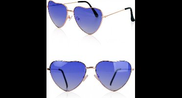 Hartjes bril blauw