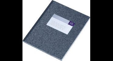 Notitieboek Djois Atlanta gelijmd 210x165 128blz lijn grijs | 5 stuks