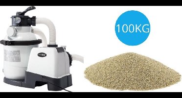 Intex - Zandfilterpomp 5700 L/u & Filterzand 100 kg