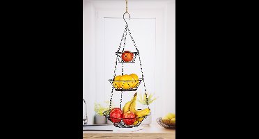 Haushalt 16122 - Hangende etagere met 3 korven - 67 cm hoog